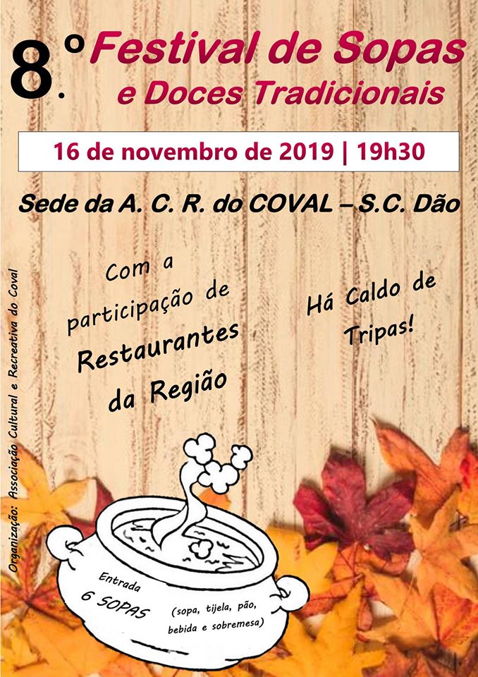 Cartaz: 8.º Festival de Sopas e Doces Tradicionais 