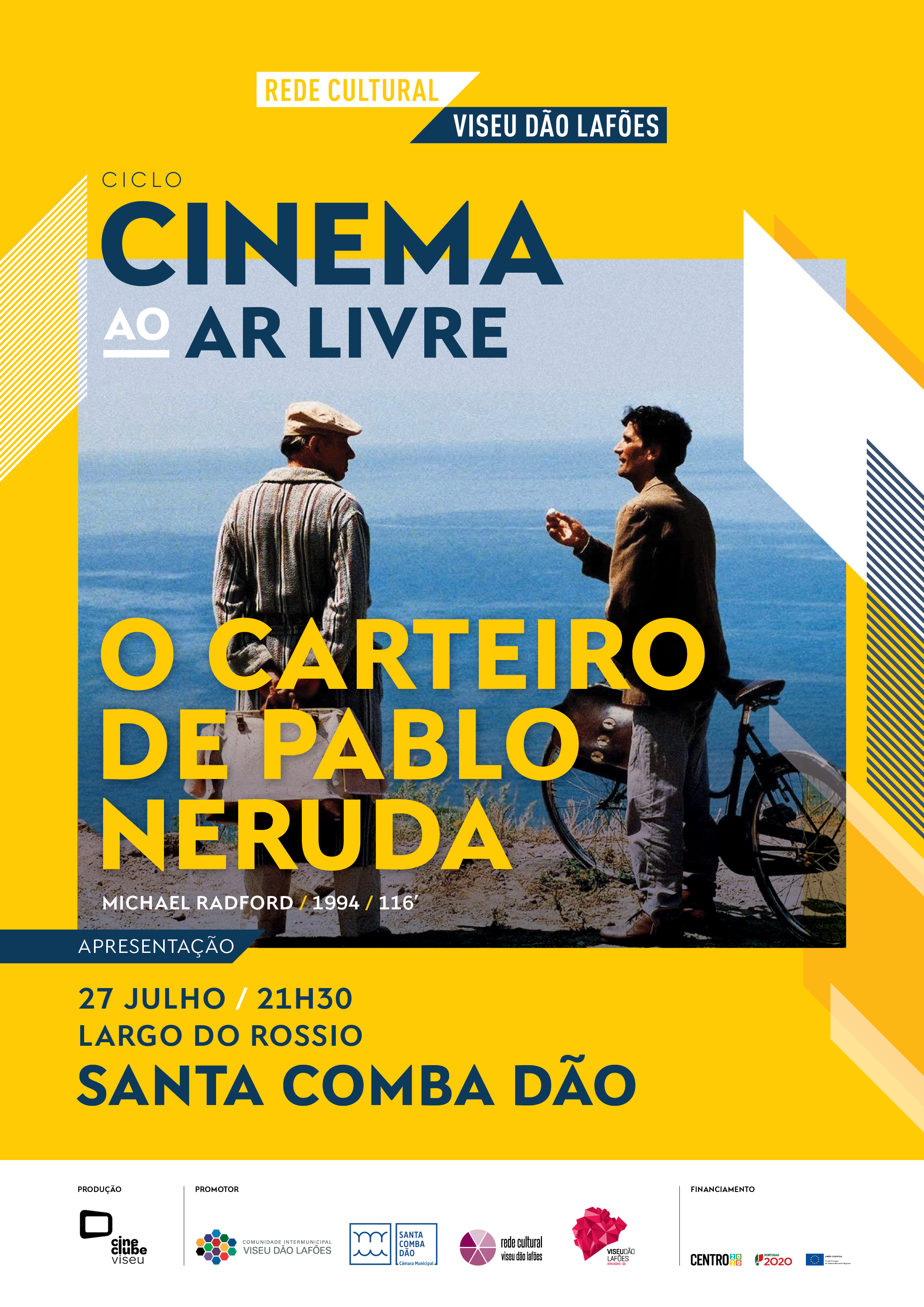 Cinema ao Ar Livre: O Carteiro de Pablo Neruda 