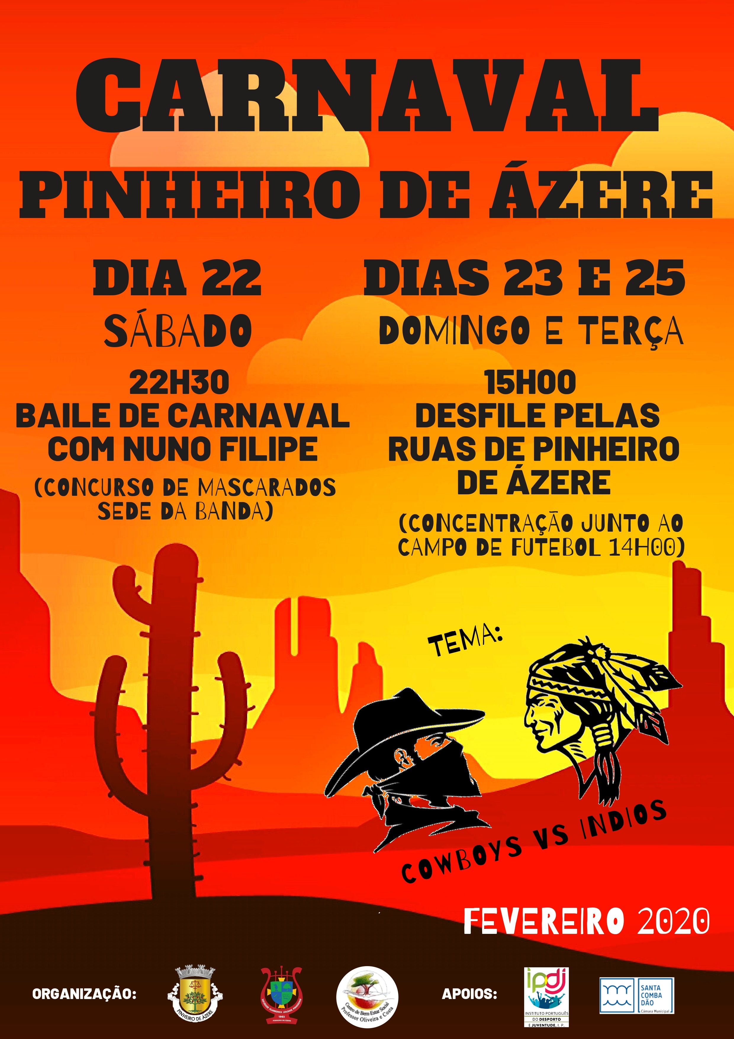 Cartaz: Carnaval em Pinheiro de Ázere 