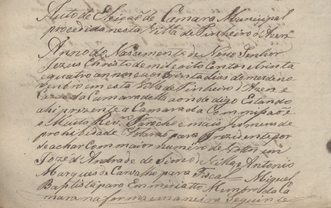 eleição da câmara municipal de Pinheiro de Ázere