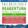 Reabertura da Feira Semanal | 6 e 13 de maio
